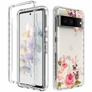 Чехол Flower Pattern для Google Pixel 6a (Rose Flower) Чехол Flower Pattern для Google Pixel 6a (Rose Flower)