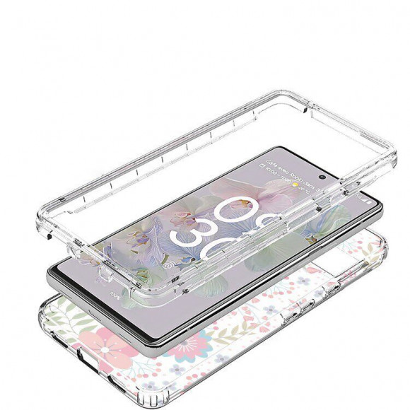 Чехол Flower Pattern для Google Pixel 6a (Rose Flower) Чехол Flower Pattern для Google Pixel 6a (Rose Flower)