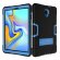Гибридный TPU чехол для Samsung Galaxy Tab A 10.5 (2018) SM-T590 / SM-T595 (черный + голубой)