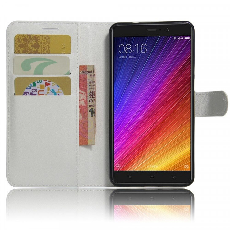 Чехол с визитницей для Xiaomi Mi5S Plus (белый)