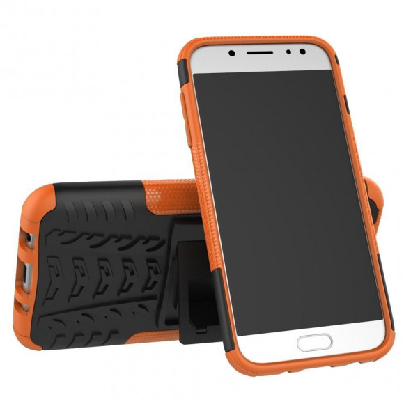 Чехол Hybrid Armor для Samsung Galaxy J5 2017 (черный + оранжевый) Чехол Hybrid Armor для Samsung Galaxy J5 2017 (черный + оранжевый)