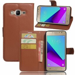 Чехол с визитницей для Samsung Galaxy J2 Prime SM-G532F (коричневый)