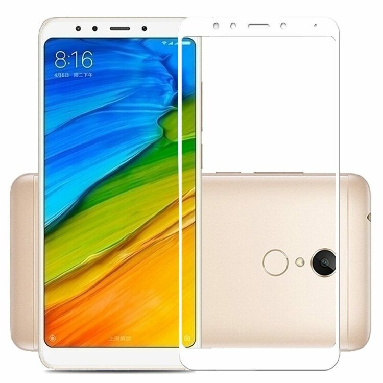Защитное стекло FULL 3D для Xiaomi Redmi 5 Plus (белый)