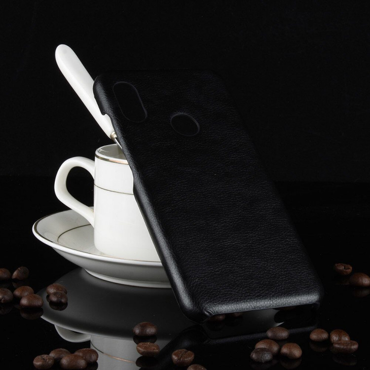 Чехол Litchi Texture для Xiaomi Mi A2 Lite / Redmi 6 Pro (черный)