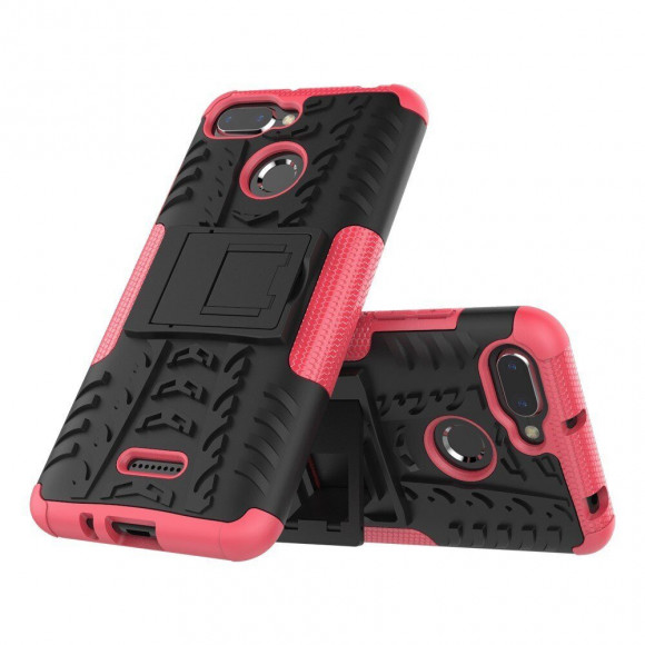 Чехол Hybrid Armor для Xiaomi Redmi 6 (черный + розовый) Чехол Hybrid Armor для Xiaomi Redmi 6 (черный + розовый)
