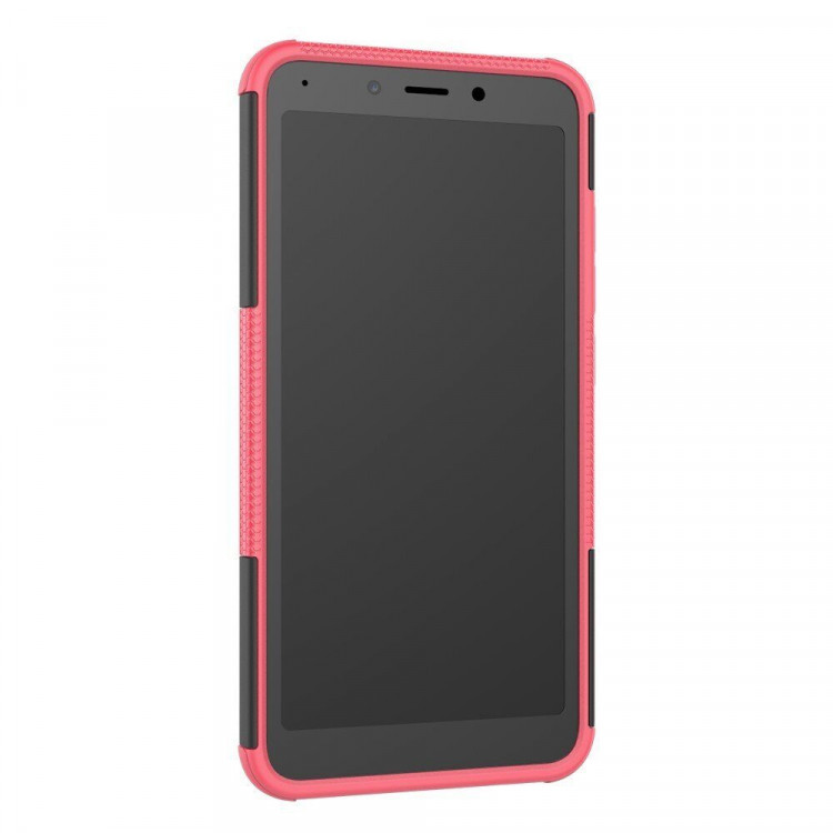 Чехол Hybrid Armor для Xiaomi Redmi 6 (черный + розовый)