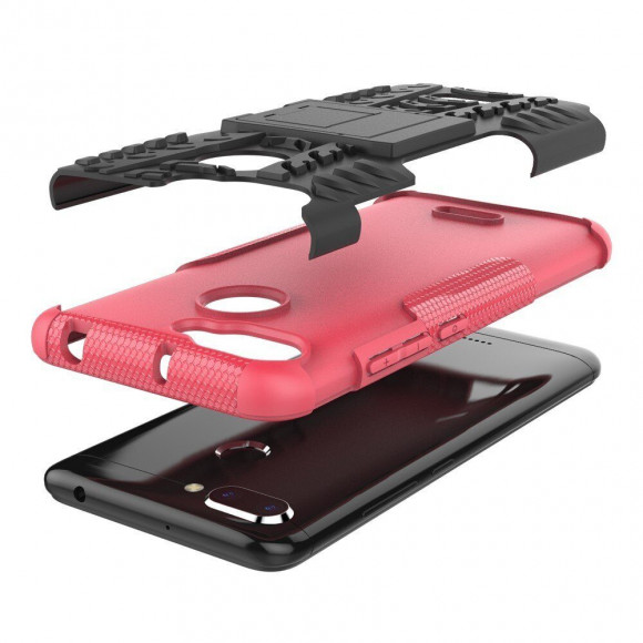 Чехол Hybrid Armor для Xiaomi Redmi 6 (черный + розовый) Чехол Hybrid Armor для Xiaomi Redmi 6 (черный + розовый)