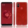 Чехол Litchi Texture для Xiaomi Mi Max 3 (красный)