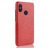 Чехол Litchi Texture для Xiaomi Mi Max 3 (красный)