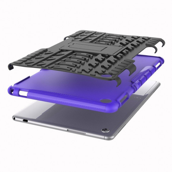 Чехол Hybrid Armor для Huawei MediaPad M5 lite 10 (черный + фиолетовый) Чехол Hybrid Armor для Huawei MediaPad M5 lite 10 (черный + фиолетовый)