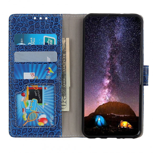 Чехол Crocodile Texture для Samsung Galaxy A30 / Galaxy A20 (синий) Чехол Crocodile Texture для Samsung Galaxy A30 / Galaxy A20 (синий)