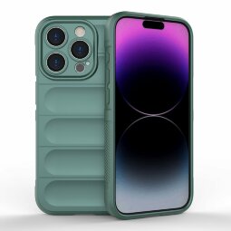 Чехол Magic Shield для iPhone 15 Pro (темно-зеленый)