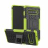 Чехол Hybrid Armor для Samsung Galaxy S10+ (Plus) (черный + зеленый)