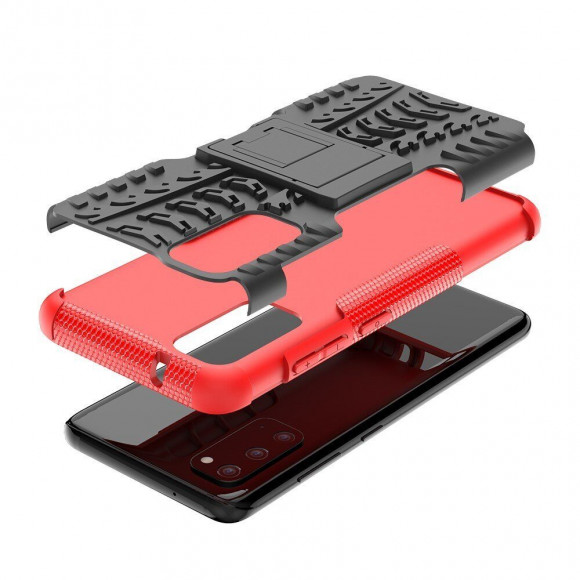Чехол Hybrid Armor для Samsung Galaxy S20 (черный + красный) Чехол Hybrid Armor для Samsung Galaxy S20 (черный + красный)