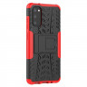 Чехол Hybrid Armor для Samsung Galaxy S20 (черный + красный)