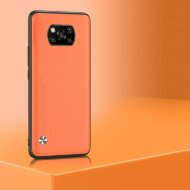 Чехол из искусственной кожи для Xiaomi Poco X3 NFC / Poco X3 / Poco X3 Pro (оранжевый) Чехол из искусственной кожи для Xiaomi Poco X3 NFC / Poco X3 / Poco X3 Pro (оранжевый)