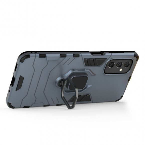 Чехол Armor Ring Holder для Samsung Galaxy M52 5G (темно-синий) Чехол Armor Ring Holder для Samsung Galaxy M52 5G (темно-синий)