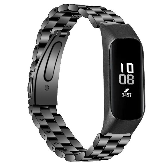Стальной браслет для Samsung Galaxy Fit E SM-R375 (черный)