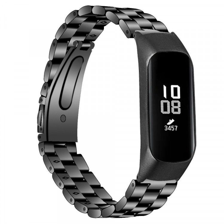 Стальной браслет для Samsung Galaxy Fit E SM-R375 (черный)
