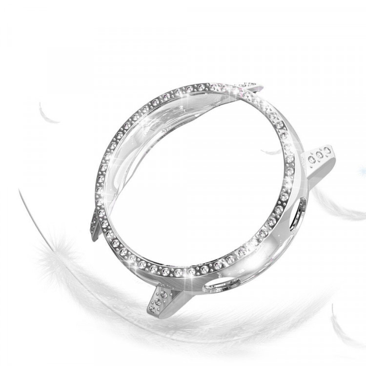 Декоративный бампер для Samsung Galaxy Watch Active (серебряный)