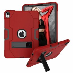 Гибридный TPU чехол для Apple iPad Pro 11 (2018) (красный + черный)