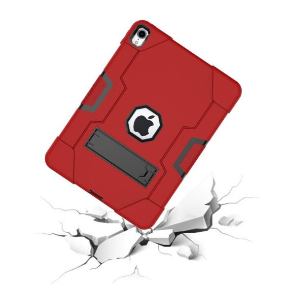 Гибридный TPU чехол для Apple iPad Pro 11 (2018) (красный + черный) Гибридный TPU чехол для Apple iPad Pro 11 (2018) (красный + черный)