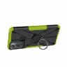 Чехол Armor Shockproof Ring Holder для Infinix Hot 12i (черный + зеленый)