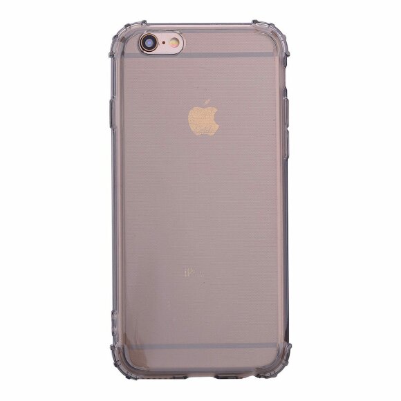 Силиконовый чехол с усиленными бортиками для iPhone 6s Plus / iPhone 6 Plus (черный)