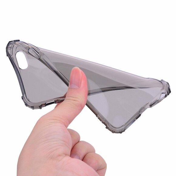 Силиконовый чехол с усиленными бортиками для iPhone 6s Plus / iPhone 6 Plus (черный)