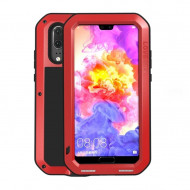 Гибридный чехол LOVE MEI для Huawei P20 (красный) Гибридный чехол LOVE MEI для Huawei P20 (красный)
