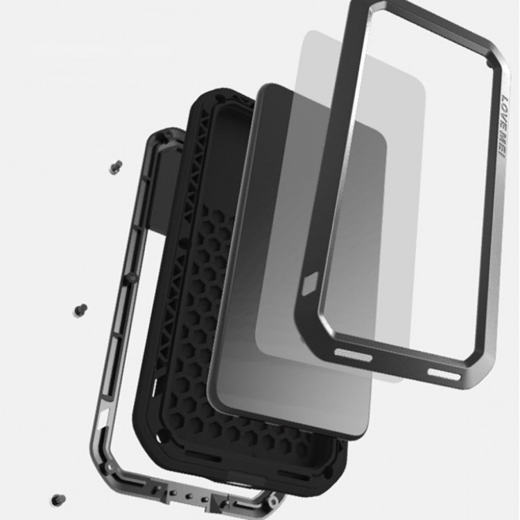 Гибридный чехол LOVE MEI для Huawei P20 (красный)