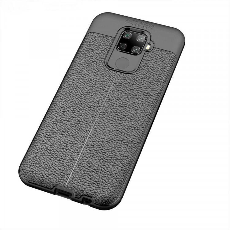 Чехол-накладка Litchi Grain для Huawei Nova 5i Pro / Mate 30 Lite (черный)