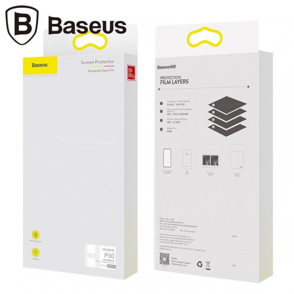 Защитное стекло Baseus 3D для Huawei P30