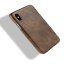 Чехол Litchi Texture для iPhone XS Max (коричневый)