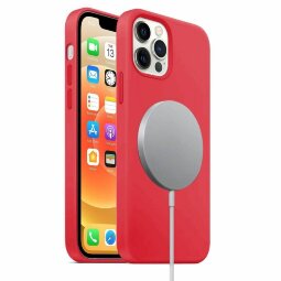 Чехол MagSafe для iPhone 12 / iPhone 12 Pro (красный)