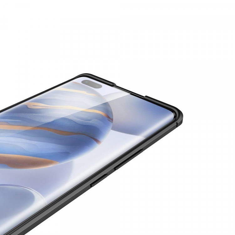 Чехол-накладка Litchi Grain для Honor 30 Pro / Honor 30 Pro+ (Plus) (темно-синий)