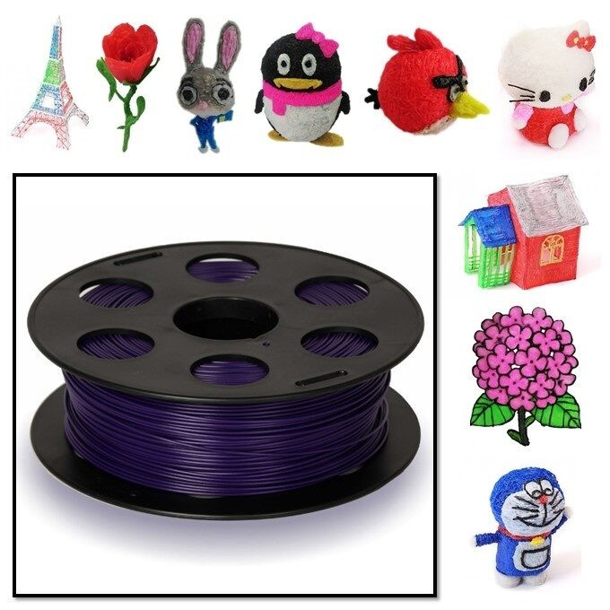 Нить ABS пластика для 3D ручек - 10 метров (Чарующая лаванда)
