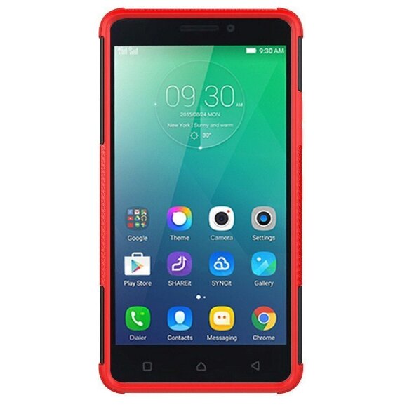 Чехол Hybrid Armor для Lenovo Vibe P1m (черный + красный) Чехол Hybrid Armor для Lenovo Vibe P1m (черный + красный)