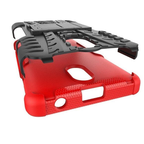 Чехол Hybrid Armor для Lenovo Vibe P1m (черный + красный) Чехол Hybrid Armor для Lenovo Vibe P1m (черный + красный)