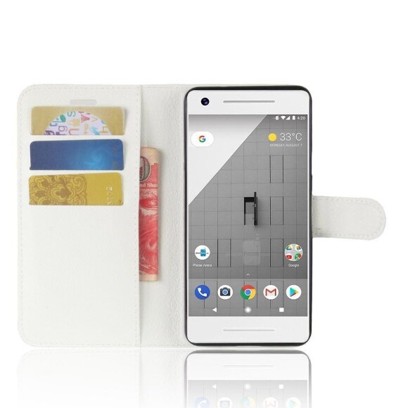Чехол с визитницей для Google Pixel 2 (белый) Чехол с визитницей для Google Pixel 2 (белый)