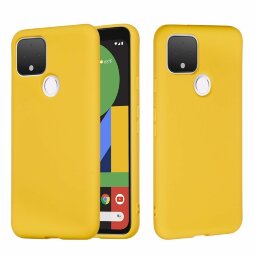 Силиконовый чехол Mobile Shell для Google Pixel 4a 5G (желтый)