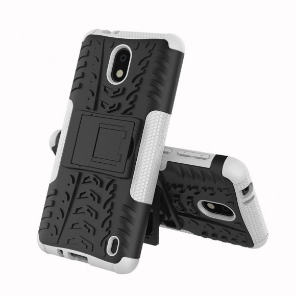 Чехол Hybrid Armor для Nokia 2 (черный + белый) Чехол Hybrid Armor для Nokia 2 (черный + белый)