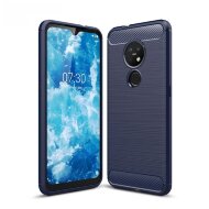 Чехол-накладка Carbon Fibre для Nokia 7.2 / Nokia 6.2 (темно-синий) Чехол-накладка Carbon Fibre для Nokia 7.2 / Nokia 6.2 (темно-синий)