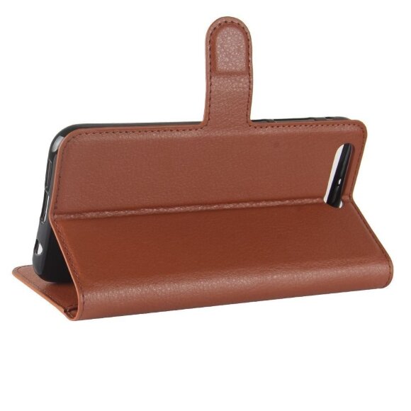 Чехол с визитницей для Asus ZenFone 4 Pro ZS551KL (коричневый) Чехол с визитницей для Asus ZenFone 4 Pro ZS551KL (коричневый)