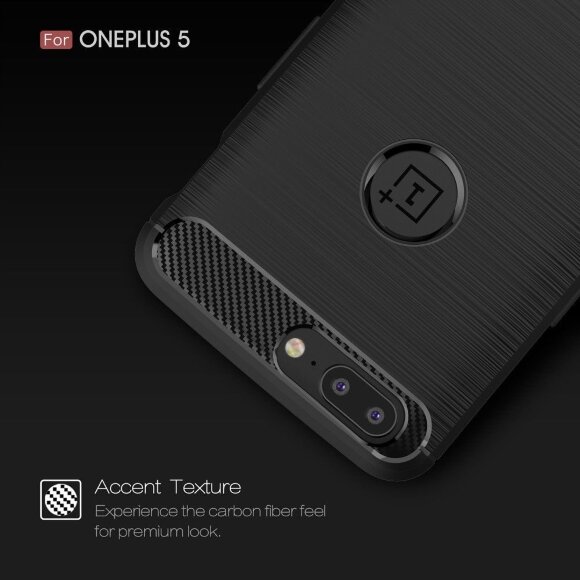 Чехол-накладка Carbon Fibre для OnePlus 5 (черный) Чехол-накладка Carbon Fibre для OnePlus 5 (черный)