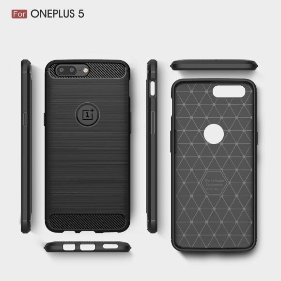 Чехол-накладка Carbon Fibre для OnePlus 5 (черный) Чехол-накладка Carbon Fibre для OnePlus 5 (черный)