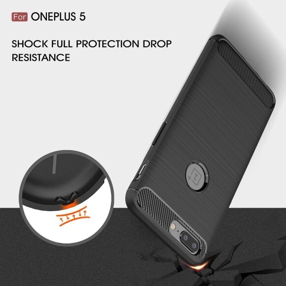 Чехол-накладка Carbon Fibre для OnePlus 5 (черный) Чехол-накладка Carbon Fibre для OnePlus 5 (черный)