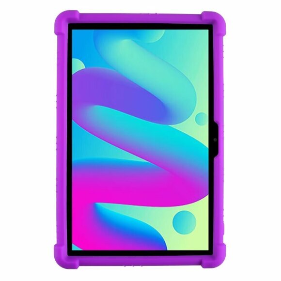 Силиконовый чехол для TCL Tab 10 HD 4G (9160G1, 9161G), TCL Tab 10L (8491X) (фиолетовый) Силиконовый чехол для TCL Tab 10 HD 4G (9160G1, 9161G), TCL Tab 10L (8491X) (фиолетовый)