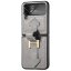 Кожаный чехол для Samsung Galaxy Z Flip 3 (серый)