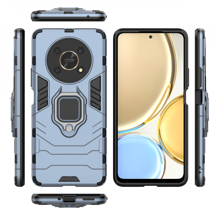 Чехол Armor Ring Holder для Honor X30, Honor X9 5G, Magic4 Lite 5G (темно-синий)